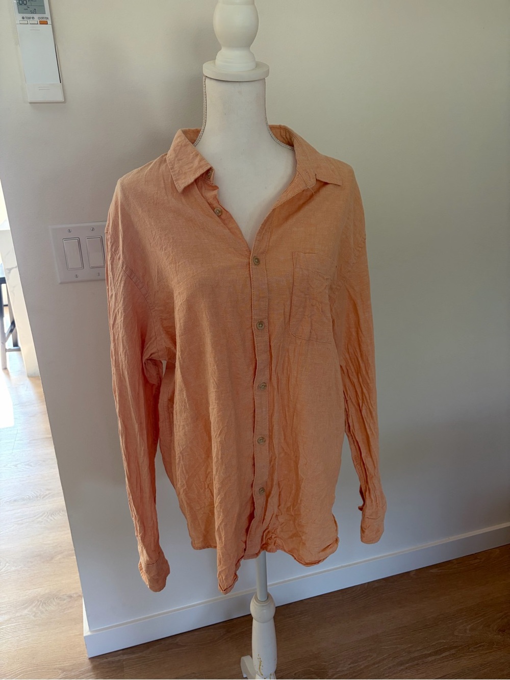 Oversized button up